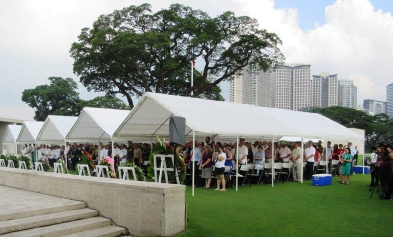 A large crowd attended the 2016 Memorial Day Ceremony at Manila American Cemetery.