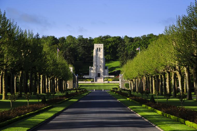 Aisne-Marne American Cemetery is located in the village of Belleau