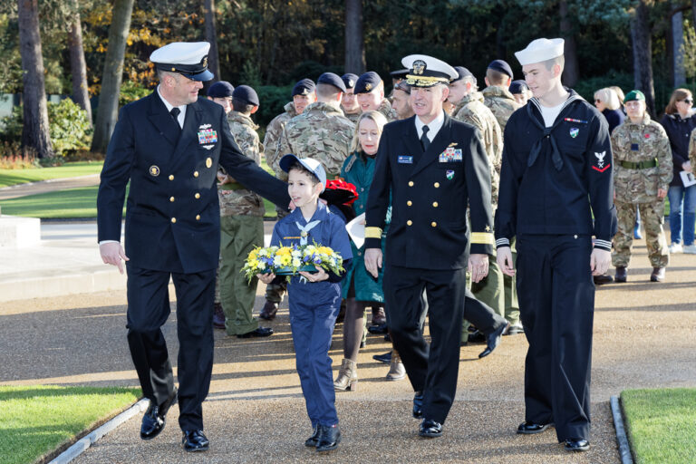 L-R Master Chief McKay; Boy Scout of American (& son of) RDML Matt Zirkle