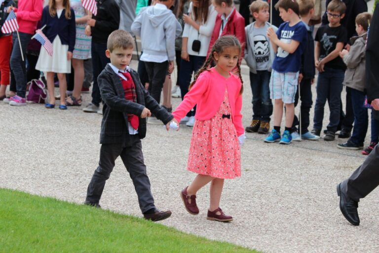 Young children were amongst the attendees at the 2016 Memorial Day Ceremony at Epinal American Cemetery.