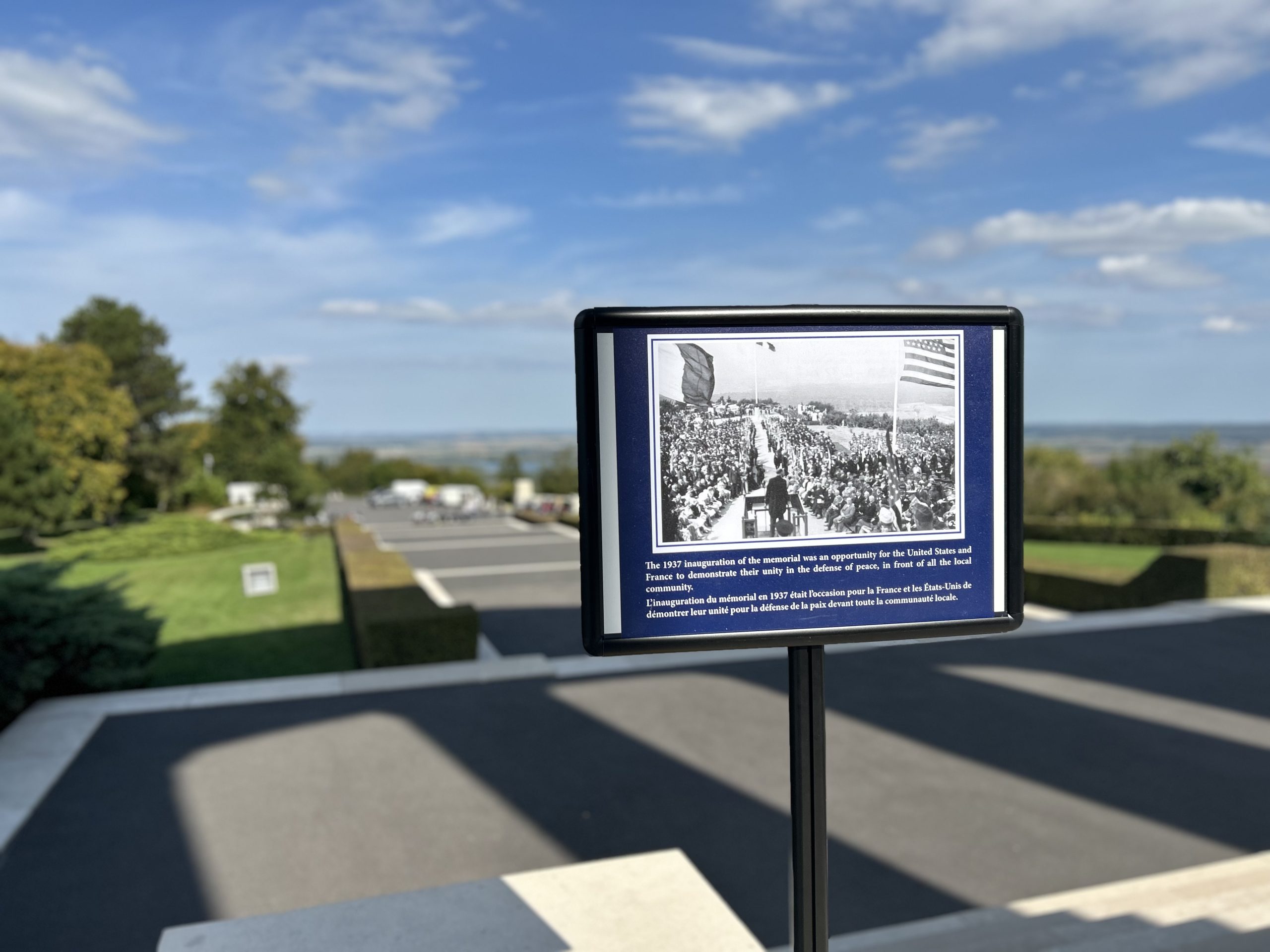 Picture of European Heritage Days at Montsec American Monument. Credit: American Battle Monuments Commission. 