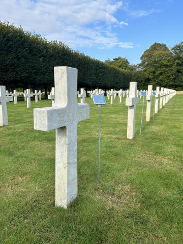 More than 1,000 portraits of servicemen and women were exhibited among the graves and inside the memorial chapel at St. Mihiel American Cemetery.