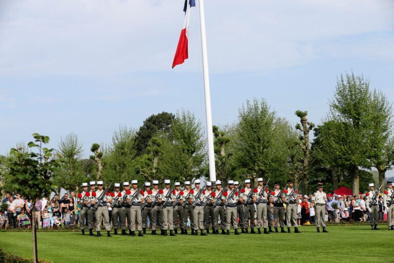 Members of the French Foreign Legion participated in the 2017 Memorial Day Ceremony at Aisne-Marne American Cemetery. Image courtesy of Pierre-Mary Bachelet.