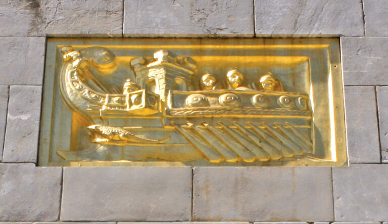 Close-up of Naval Monument at Gibraltar