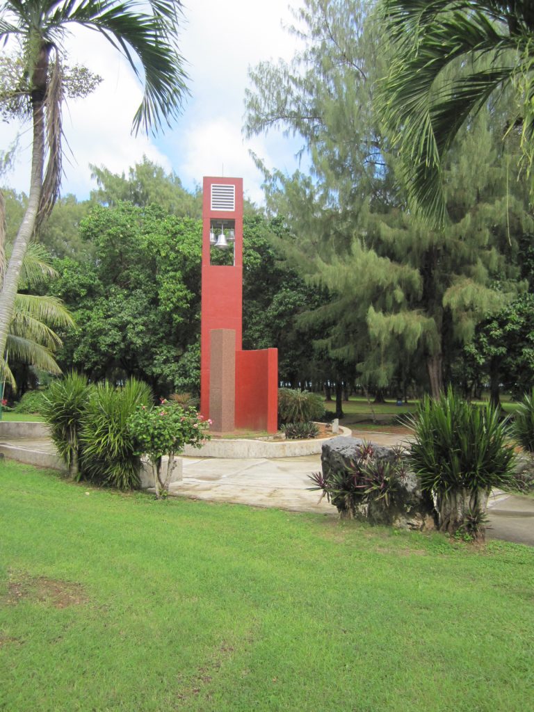 Press escape to close this window. Download Amidst greenery, a memorial area includes a granite column. The Saipan Memorial in the Mariana Islands honors the 24,000 American marines and soldiers who died recapturing the islands of Saipan, Tinian and Guam during the period June 15, 1944 to August 11, 1944.