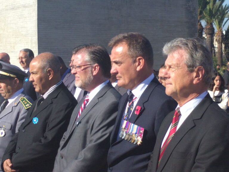 U.S. Consular Chief John Caveness attended the 2016 Veteran Day Ceremony at the Ben M'Sick Cemetery in Casablanca Morocco