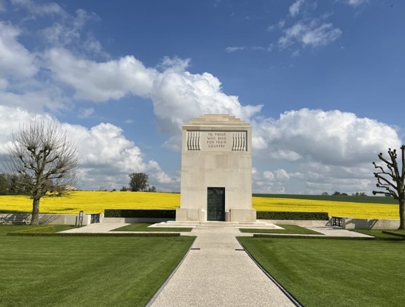 Picture of the chapel at Somme American Cemetery. Credit: American Battle Monuments Commission/ Warrick Page.