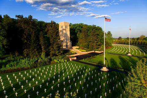 Picture of Aisne-Marne American Cemetery. Credits: Warrick Page/ American Battle Monuments Commission