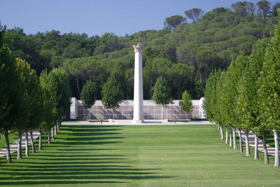 Picture of Florence American Cemetery. Credits: Robert Uth/ American Battle Monuments Commission.