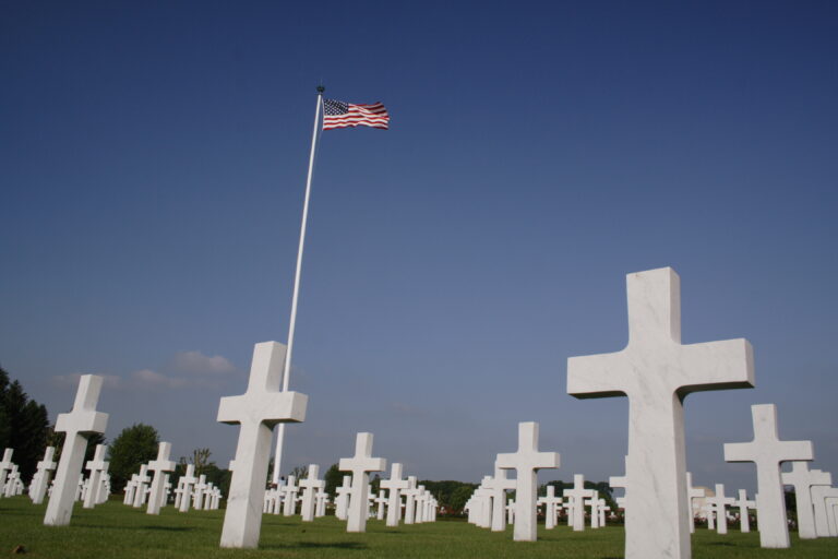 Headstones at Somme American Cemetery