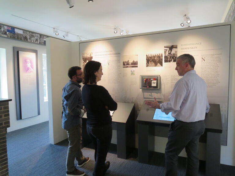 The renovated visitor center at Flanders Field American Cemetery will be dedicated on April 6