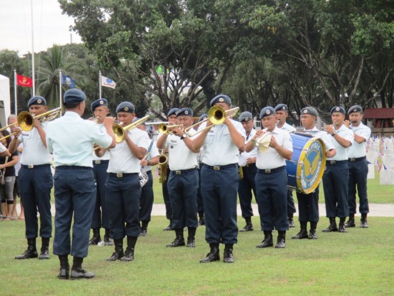 A band plays during the 2016 Veterans Day Ceremony at Clark Veterans Cemetery.