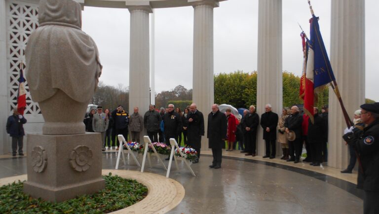 Three wreaths were laid during the 2016 Veterans Day Ceremony at St. Mihiel American Cemetery.