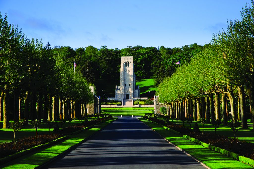 Entrance of the Aisne-Marne American Cemetery, Belleau, France. (ABMC)