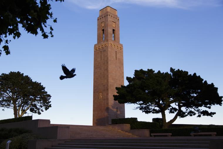 The Naval Monument at Brest stands on the ramparts of the city overlooking the harbor which was a major base of operations for American naval vessels during the war.