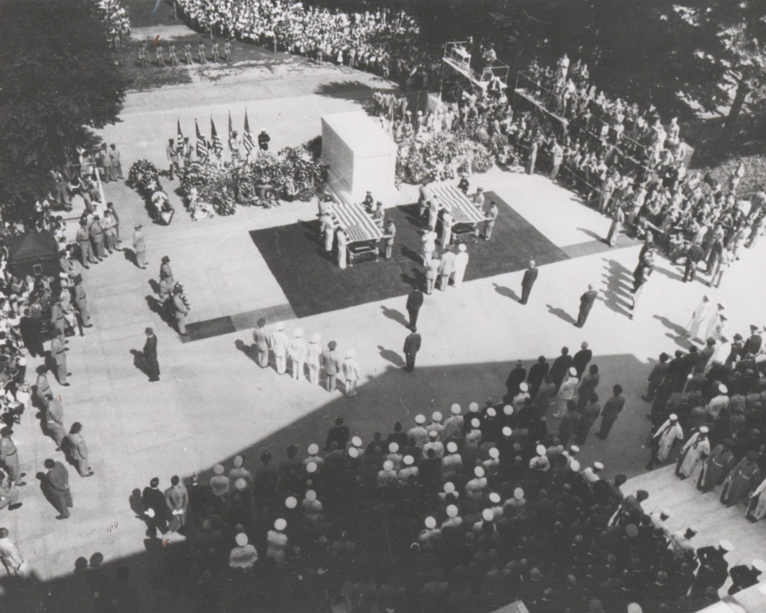 Burial of WWII Unknown at Arlington National Cemetery, Memorial Day 1958
