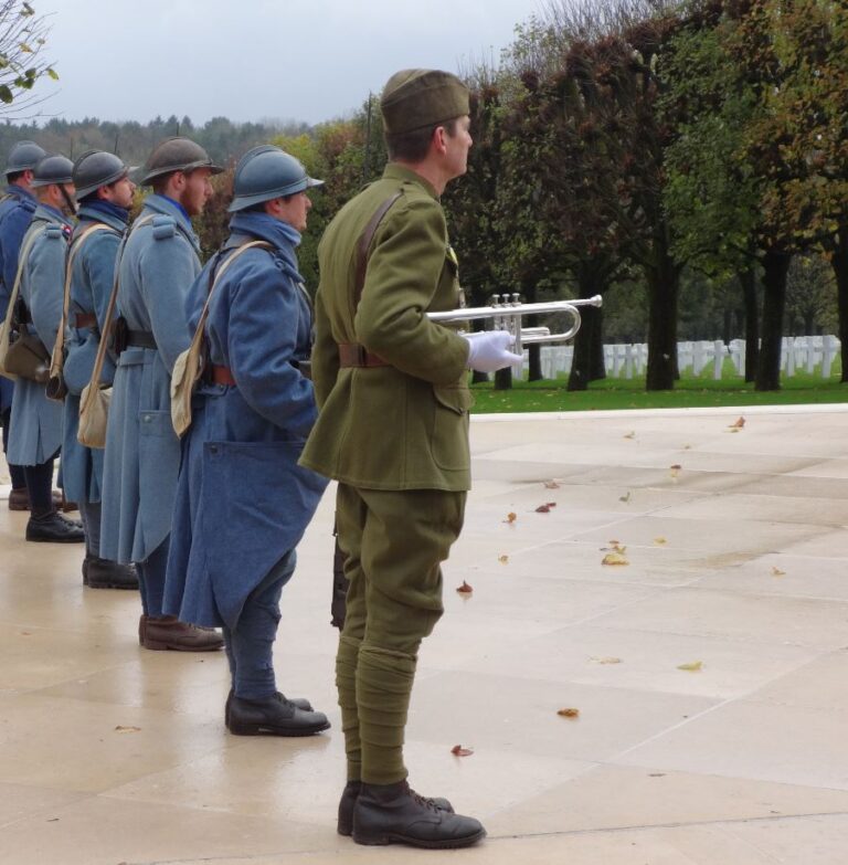 World War I reenactors participated in the 2016 Veterans Day Ceremony at Meuse-Argonne American Cemetery.