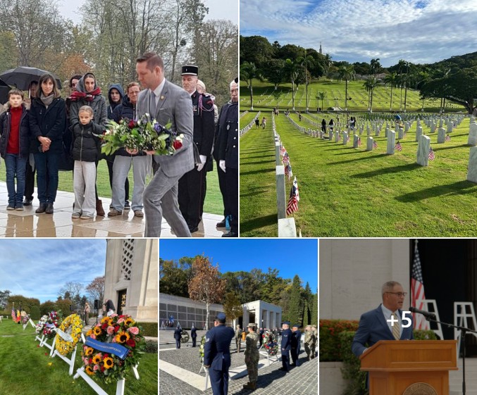 This weekend, ABMC commemorated Veterans Day at 22 of its sites across the globe. Thank you to all our partners for honoring our veterans, past and present, and supporting our Veterans Day ceremonies.